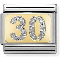 30th Birthday Glitter Charm