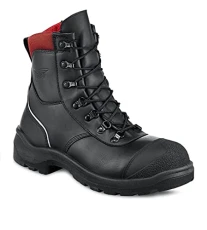 3283 S3 Safety Leather Black Boots Puncture Resistant Side Zip UK 6.5