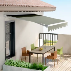 35m W x 3m D Retractable Patio Awning - Grey 35m W x 3m D Retractable Patio Awning - Grey