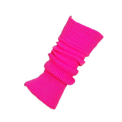 38cm Flo Pink Leg Warmers - No Stirrup