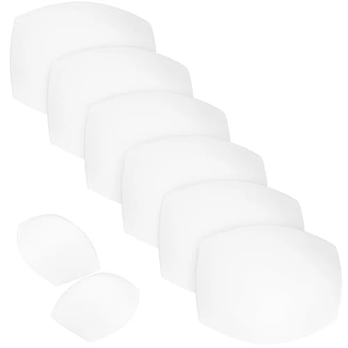 4 Pairs Womens Sports Bras Bra Cups Inserts Bra Sponge Pads Removable Bra Inserts Pads Yoga Bra Pad Breast Pads Bra Pads Inserts Women Bra Sponge Inserts White Cloth Cover