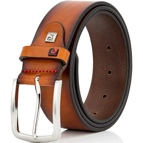 40 mm Cowhide Leather Cognac, brown, Bundweite 100 cm Gesamtlänge 115 cm W 39.5 XL