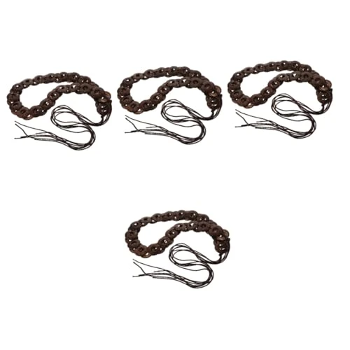 4pcs Coconut Shell Belt Bathrobe Belt Woven Belts for Women Dress Belt Belts for Women Dresses Women Belts for Dress Women Waist Belt Waist Band Adjustable Waist Belt Coffee