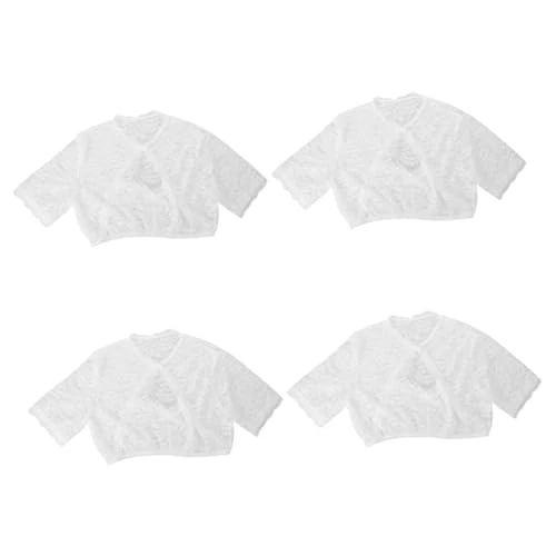 4pcs Shirt Party Bralettes Bra Lady Top Short Shirt for Girl Bodysuit for Girl Undershirt Bodysuit Under Bra Girl Bra White Polyester