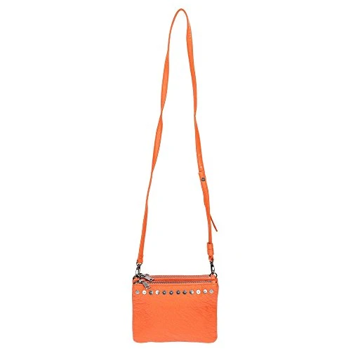 5BNN8B03 Crossbody Bag Women Faux Leather Orange TU