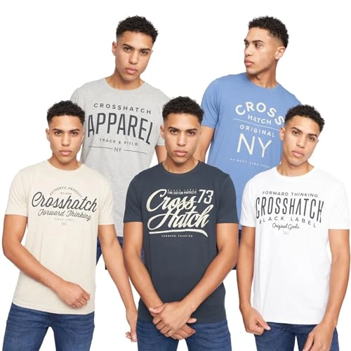 5PACK Classic Comfort, Endless Style - Men's Everyday Essentials Crew Neck T-Shirt, Designer Mens Tshirt – Your Perfect Set of Short Sleeve Tees(XL/5 Pack - CHISLEMOORE)