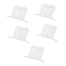 5pcs Petal Fake Collar Shirt Collared Shirts for Women Decor Women's Detachable Fake Collar Women Faux Collar Detachable Blouse Collar Detachable False Collar Polyester White