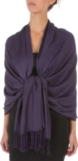 78" X 28" Rayon from Bamboo Soft Solid Pashmina Feel Shawl/Wrap/Stole - Eggplant 78" X 28" Rayon from Bamboo Soft Solid Pashmina Feel Shawl/Wrap/Stole - Eggplant