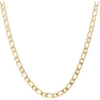 7mm Gold Steel Chain Necklace - Silver