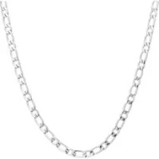 7mm Silver Steel Chain Necklace - Gold