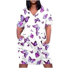 80s Fancy Dress for Women Sundresses for Women Casual Beach Women Dress Bodycon Ruched Tank Dress Elegant Strapless Long Dresses Wedding Guest FloralMini Dress Tunic Sundresses,Dark Purple,M