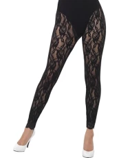 80s Lace Leggings, Black , 1980's Fancy Dress, 1980s Dress Up Accessories 80s Lace Leggings, Black , 1980's Fancy Dress, 1980s Dress Up Accessories
