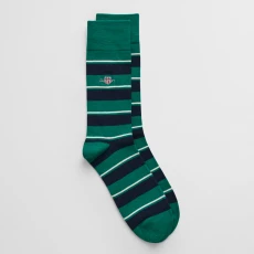 9960345 Shield Stripe Socks - Green