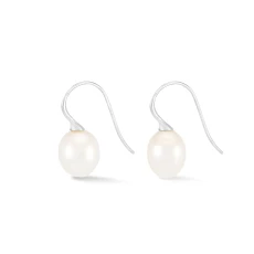 9k Gold & South Sea Pearl Waterfall Ear-wire Drops