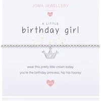 A Little Birthday Girl Crown Childrens Bracelet - Adjustable