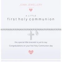 A Little First Holy Communion Childrens Bracelet - Silver