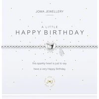 A Little Happy Birthday Crystal Bracelet - Adjustable