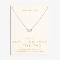 A Little Love From Your Little Two Necklace - Silver