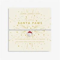 A Little Santa Paws Children's Bracelet - Silver