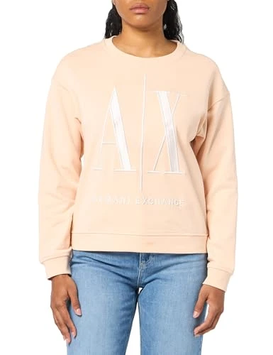 A | X  Women's A|x Icon Pullover Crewneck Sweatshirt, Sunrise, Small