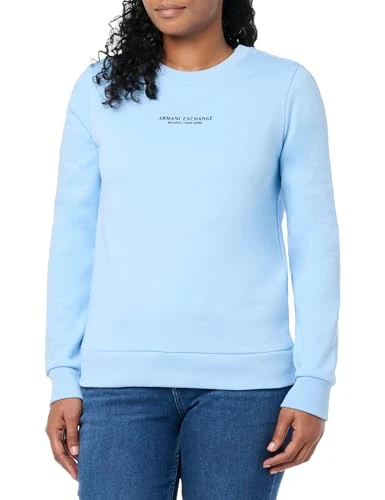 A | X  Women's Milano New York Crewneck Sweatshirt, Blue River, XS