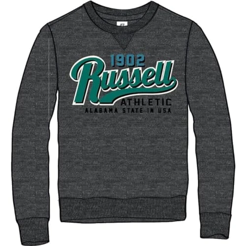 A00572-WM-098 1902 RUSSELL -CREWNECK SWEATSHIRT Sweatshirt Men's WINTER CHARCOAL MARL Size XL