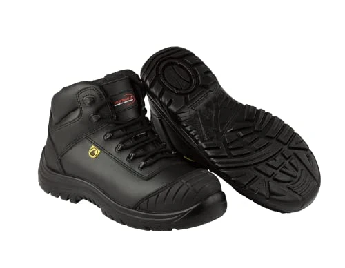 , A13-Falcon Safety Boots, S3 ESD Metal Free Safety Boot, Sizes 6-14 (9, numeric_9)