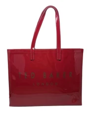 Abbycon Branded Large Icon Tote Bag in Red PVC Abbycon Branded Large Icon Tote Bag in Red PVC