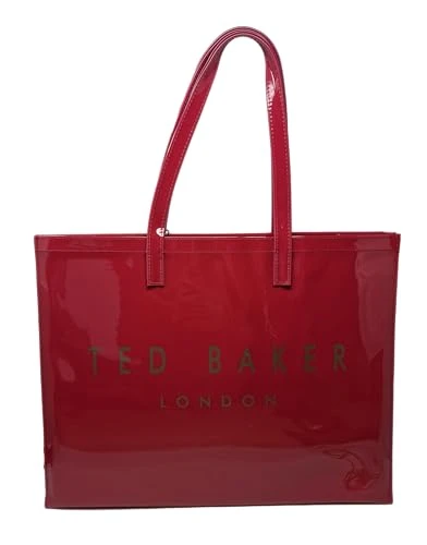 Abbycon Branded Large Icon Tote Bag in Red PVC