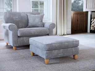 Abingdon Footstool Glory Anthracite - Grey Abingdon Footstool Glory Anthracite - Grey