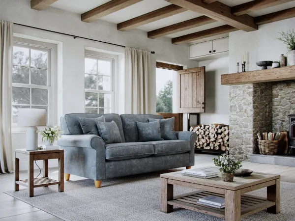 Abingdon Medium Sofa Glory Steel - Grey