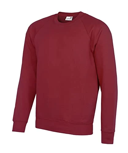 Academy AC001 Academy Raglan Sweatshirt - Academy Claret - XL