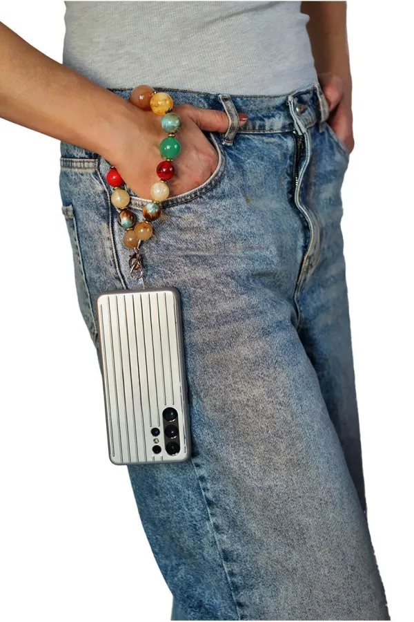 Accessories Acrylic Ball Phone Strap - Multiclour - Multicolour