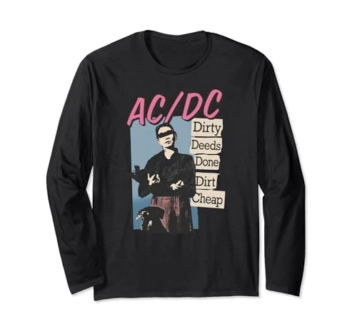 ACDC Dirty Deeds Done Dirt Cheap Rock Music Band Long Sleeve T-Shirt