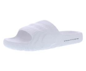 adidas Men's Adilette 22 Slide, Core Black/Crystal White/Crystal White, 10.5 UK - Core Black Crystal White Crystal White
