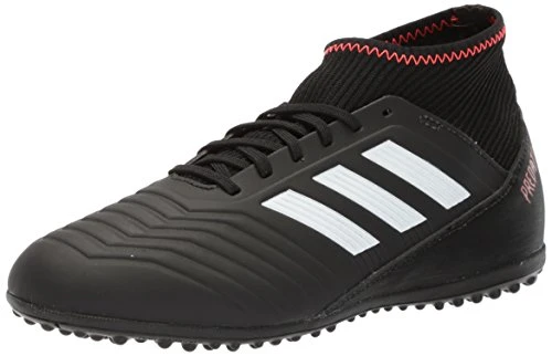 adidas Performance Unisex-Kids Ace Tango 18.3 TF J Soccer Shoe, Core Black/White/Solar Red, 2.5 M US