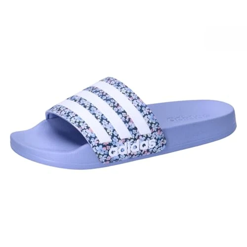 Adilette Shower Slides Kids, Blue Spark/Cloud White/Blue Spark, 1 UK