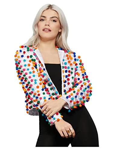 Adult Fever Pom Pom Festival Jacket Dress size SMALL/MEDIUM