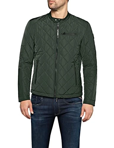 Adult M8000 .000.83110 Biker Jacket, Dark Military 432, S