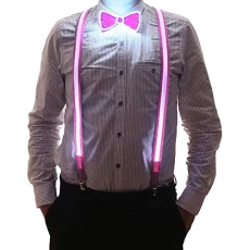 Adult Mens Luminous Suspenders Party LED Belt Adjustable Perfect For Music Festival Party Womens Sus