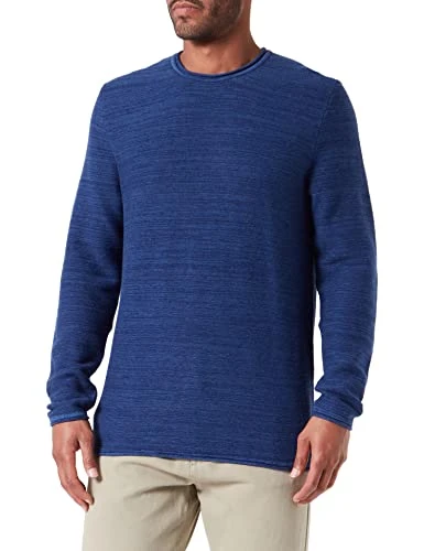 Adult UK2762 Cotton Cachemire Sweater, Mouline' Bluette/Blue 020, L