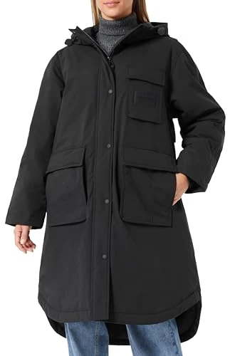 Adult W7809 Fine Poly Coat, Black 098, L