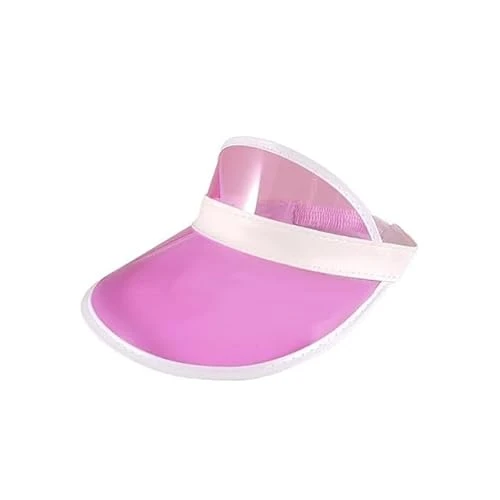 Adults 80s Retro Style Neon Sun Visors Unisex Mens Womens Plastic Golf Visor Headband Cap for Poker 