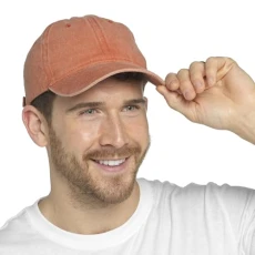 Adults Baseball Cap GL1130 Stonewash Orange