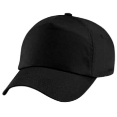 Adults Beechfield Original 5 Panel Adjustable Cap One Size One Size Black Adults Beechfield Original 5 Panel Adjustable Cap One Size One Size Black