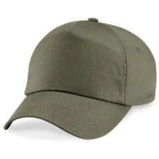 Adults Beechfield Original 5 Panel Adjustable Cap One Size One Size Olive Adults Beechfield Original 5 Panel Adjustable Cap One Size One Size Olive