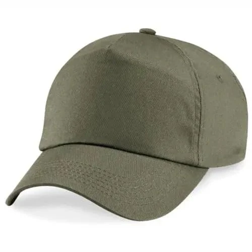 Adults Beechfield Original 5 Panel Adjustable Cap One Size One Size Olive