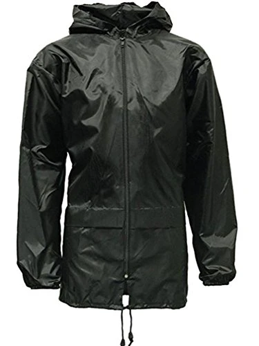 Adults Mens Womens Unisex Kagool Rain Jacket_JKT335_AdultsKagool_Black_2XL