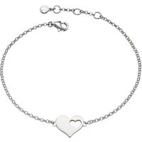 Adults Poppy Open Heart Bracelet - 19cm