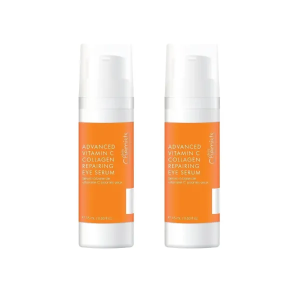 Advanced Vitamin C Collagen Repairing Eye Serum 15ml Twin Value Savings Pack - Transparent